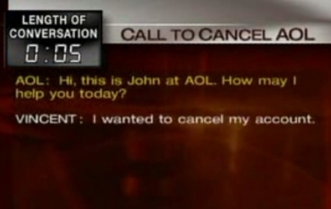 Bir çağrı merkezi faciası: AOL!