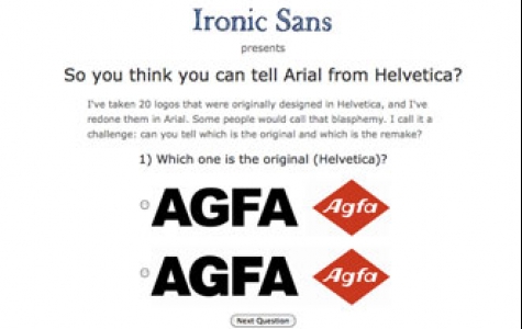 Arial vs Helvetica