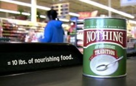 Boş konserve kutusu ile yiyecek yardımı – Nothing.org
