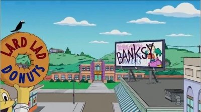 Banksy eli değmiş Simpsons