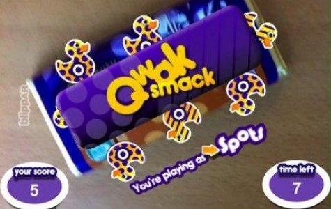 Cadbury: Qwak Smack *Ambalaj üzeri augmented reality oyun