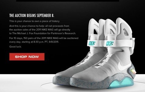 Nike ‘Geleceğe Dönüş’ Ayakkabıları Ebay’de Açık Arttırmada