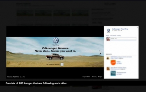 Facebook ‘Flipbook’lu Volkswagen Amarok