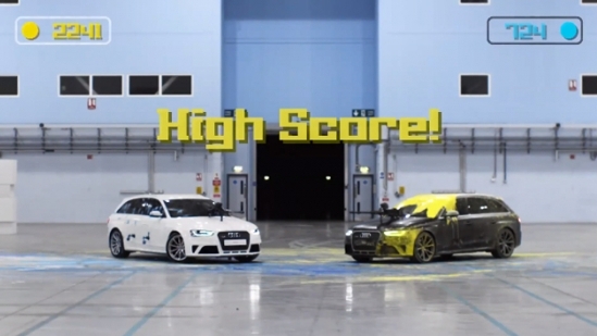 Audi RS 4 Performans Testinde Direksiyonda Ünlü Filmlerin Dublörleri Var