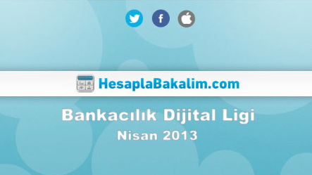 Bankacılık Sektörü Nisan 2013 Dijital Raporu