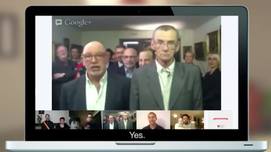 Eşcinsel Çift Google Hangouts Üzerinden Evlendi