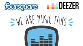 Foursquare Konser Dünyasına Girebilmek İçin Deezer’la Anlaştı