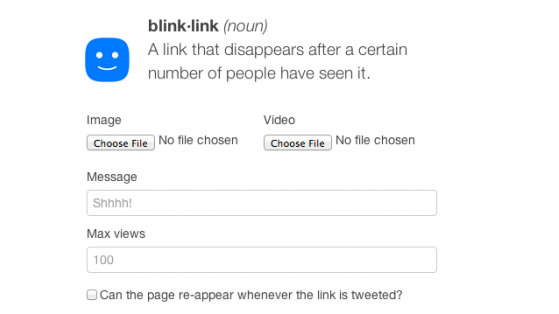BlinkLink 100 Görüntülenmeden Sonra Fotoğrafınızı Siliyor