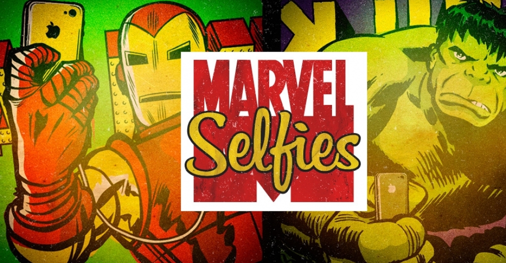 Selfie akımından süper kahramanlar da nasibini aldı