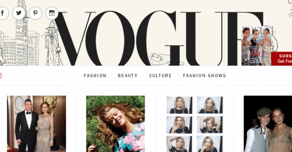 Yeni Tasarımıyla Vogue.com