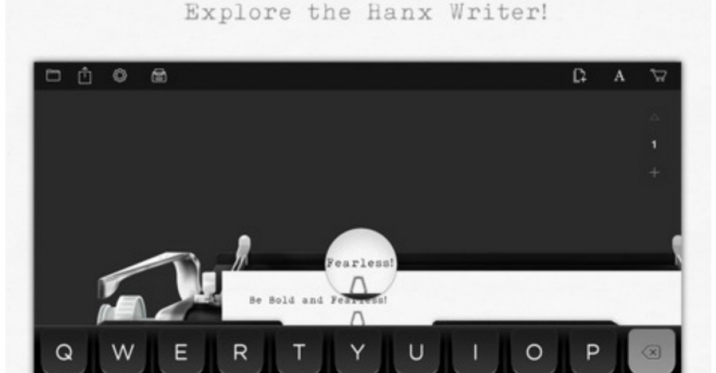 Hanx Writer: iPad İçin Daktilo Görünümlü Metin Editörü