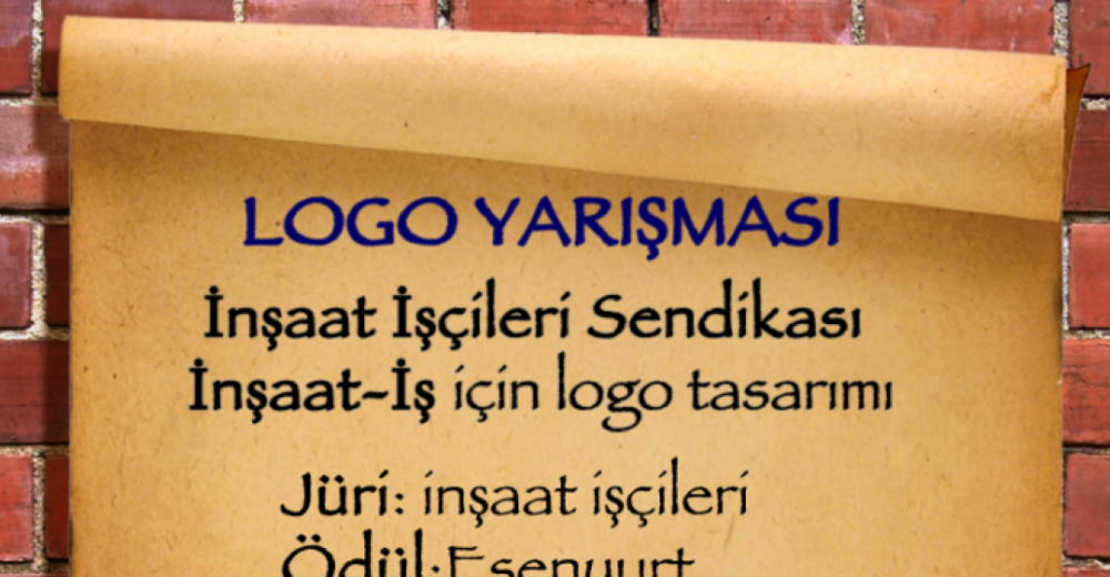İnşaat İşçileri Sendikası Logo Yarışması