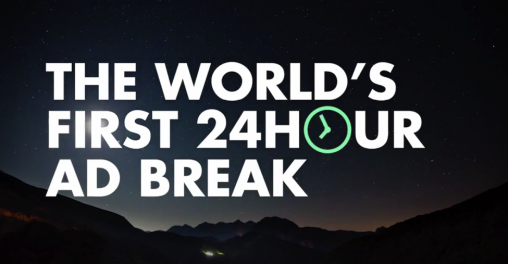 24 Saat Boyunca Reklam Kuşaklarında Tek Bir Marka