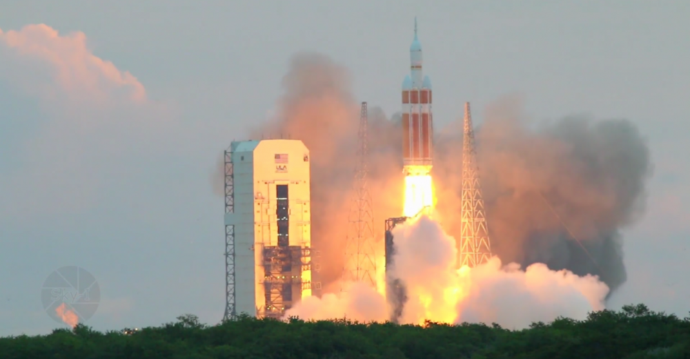 Uzay Aracı Orion’ın Fırlatışının Hızlandırılmış Videosu