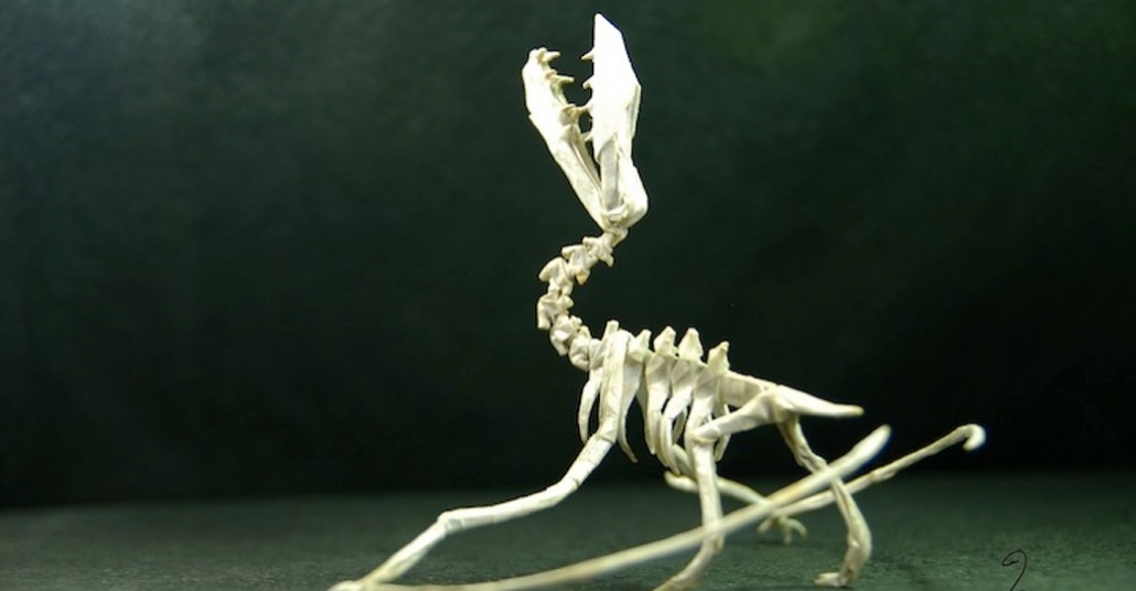 Origami Sanatıyla Gerçekçi Dinozor Modelleri