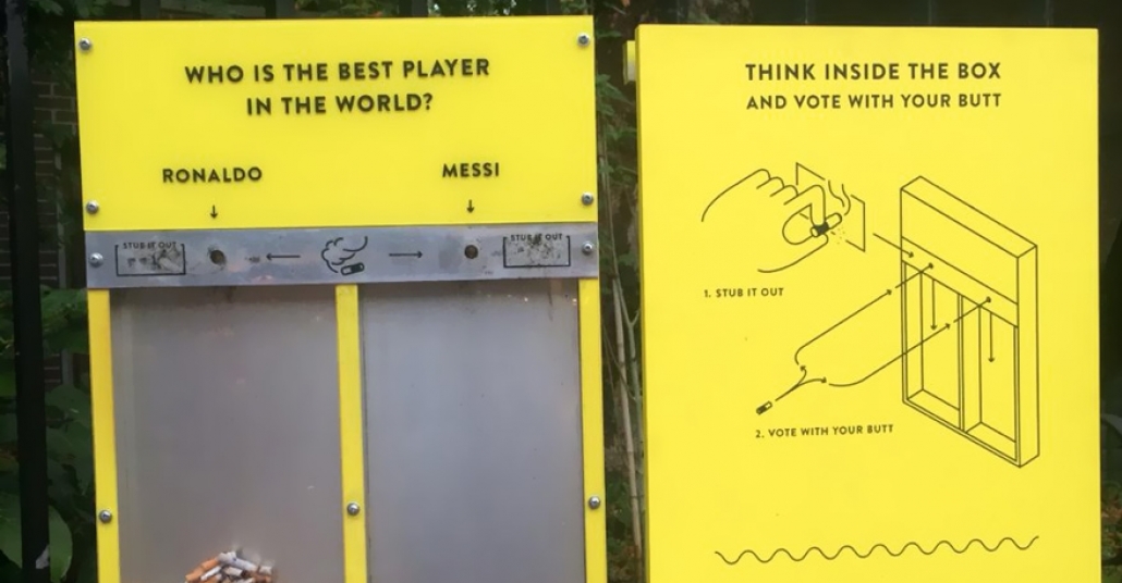 Londra Sokaklarında Yerlere Çöp Atmama Oyunu