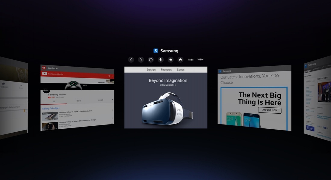Samsung Gear VR’a Özel İnternet Tarayıcısı