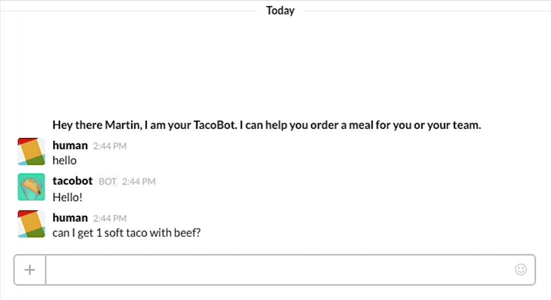 Slack Bot’uyla Taco Bell’den Yazışarak Sipariş Verebiliyorsunuz