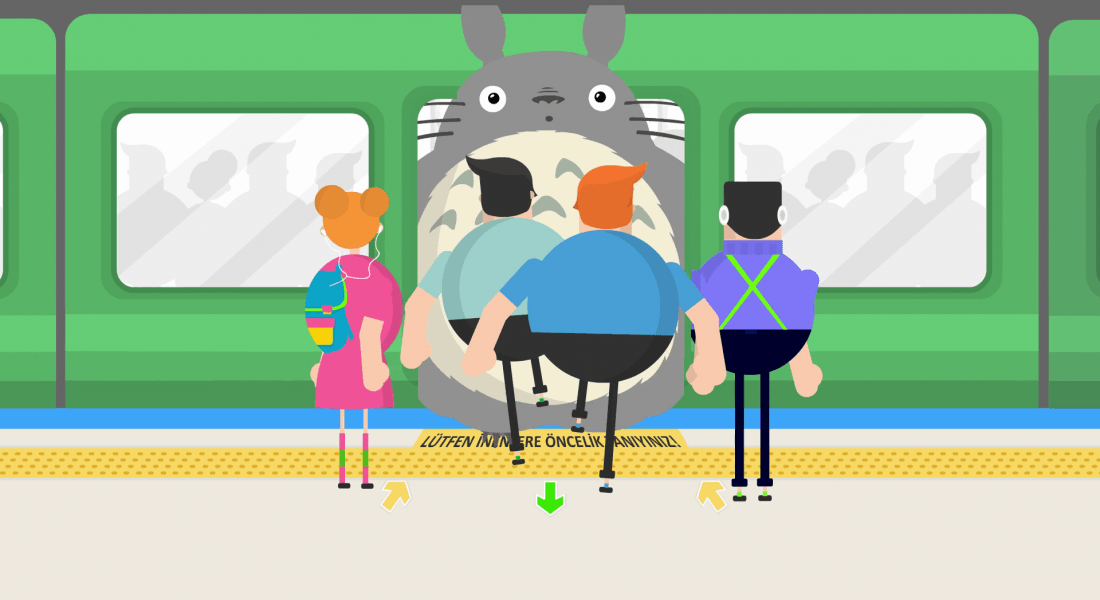 Metrodan Totoro İnse Yol Verir Miydiniz?