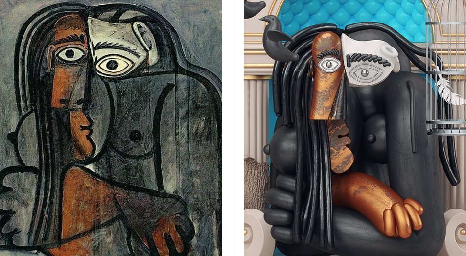 Picasso İmzalı Portrelerin 3 Boyutlu Grafik Versiyonları