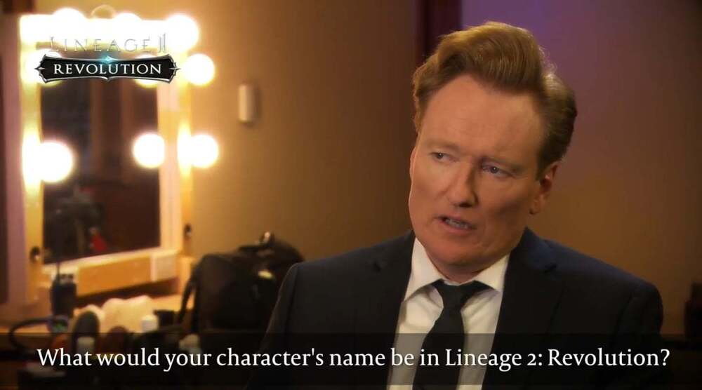Conan OBrien Lineage2 Revolution Youtube Commercial 8 bigumigu