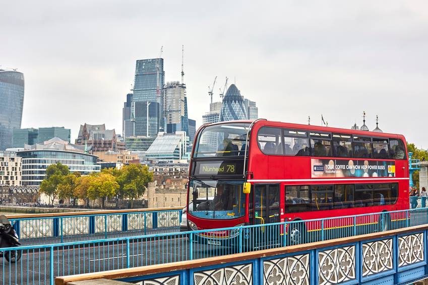 Londra'daki Otobüsler Kahve Atıklarından Yapılan Biyoyakıta Geçiş Yapıyor