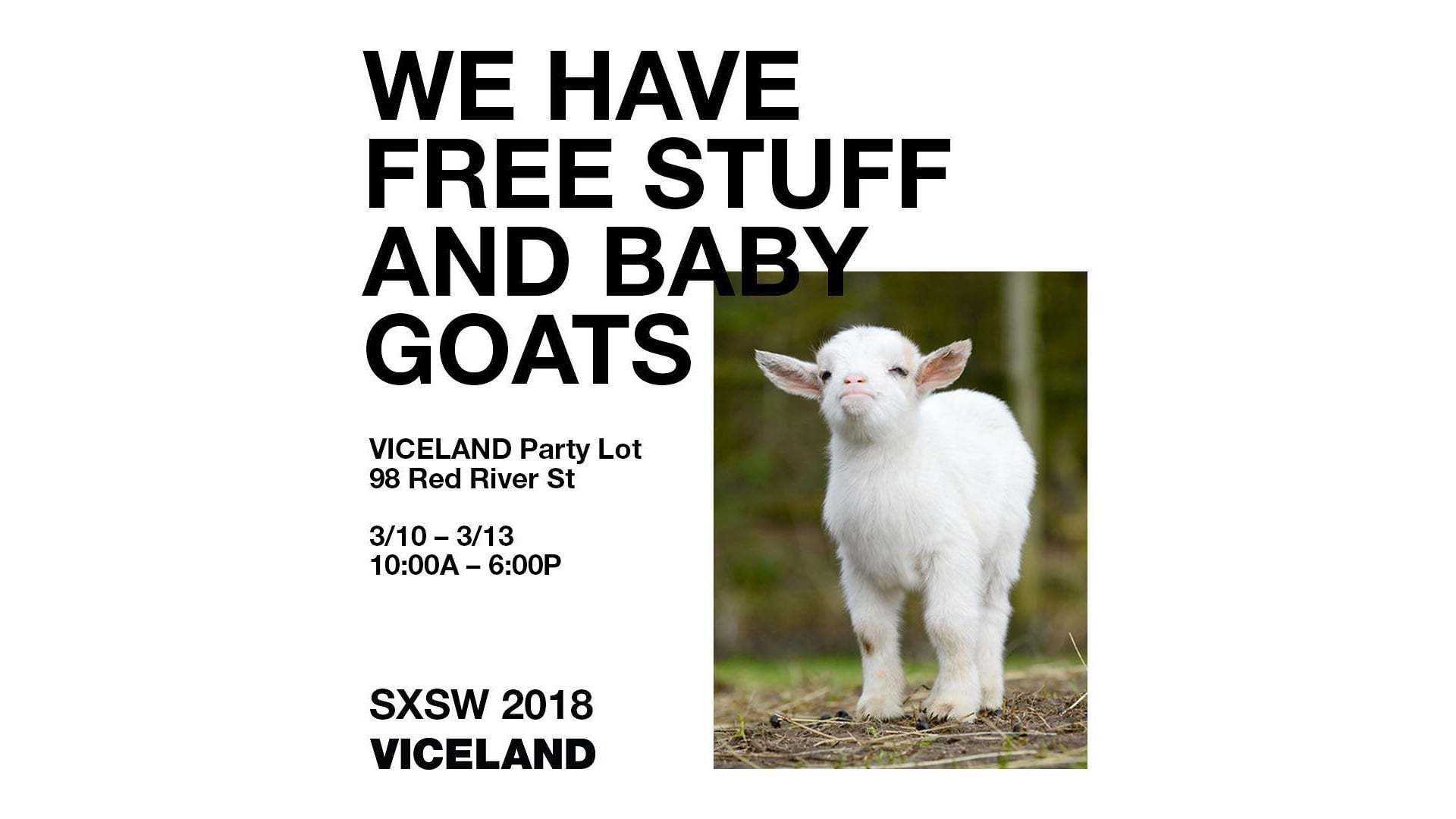 VICELAND, SXSW’e Bebek Keçiler Getirdi! [SXSW 2018]