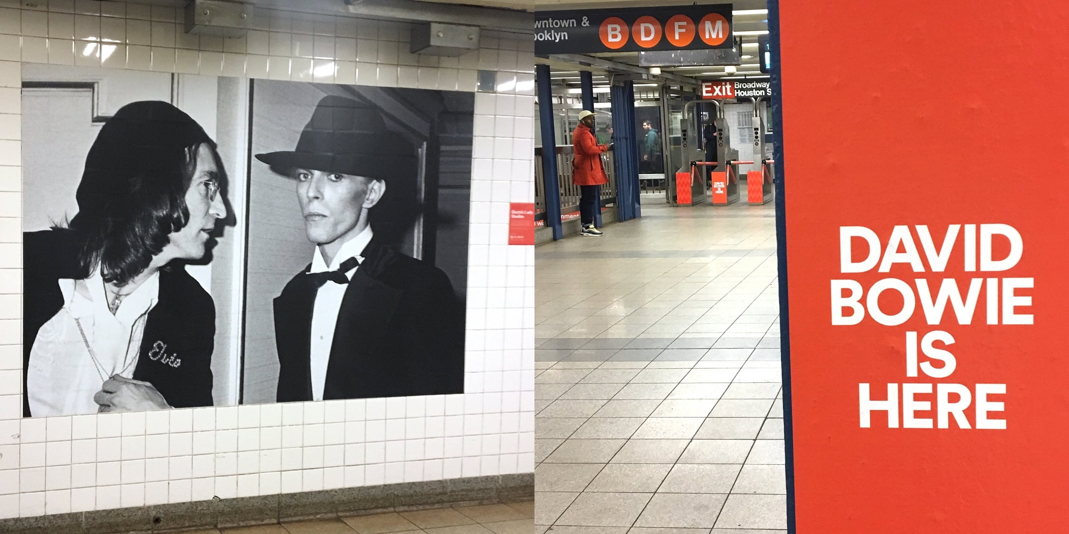 NYC Broadway-Lafayette Metro İstasyonunu David Bowie Ele Geçiriyor