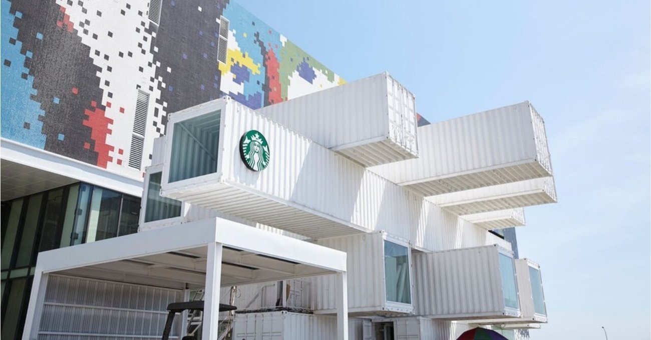 Kengo Kuma Konteynerlerden Starbucks Tasarladı