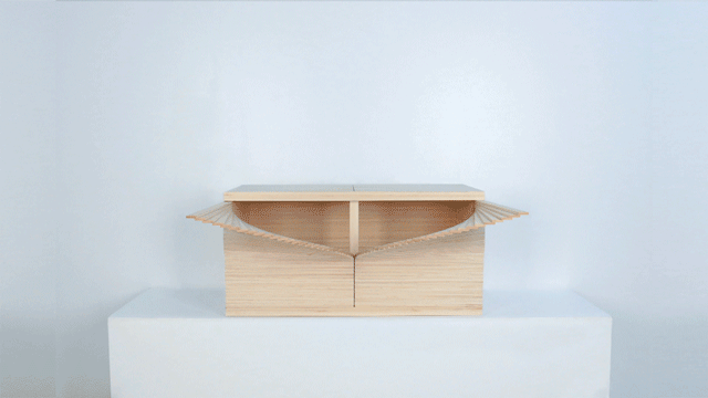 Mechanical Cabinet: Sürpriz Silüetlere Bürünen Ahşap Mobilyalar