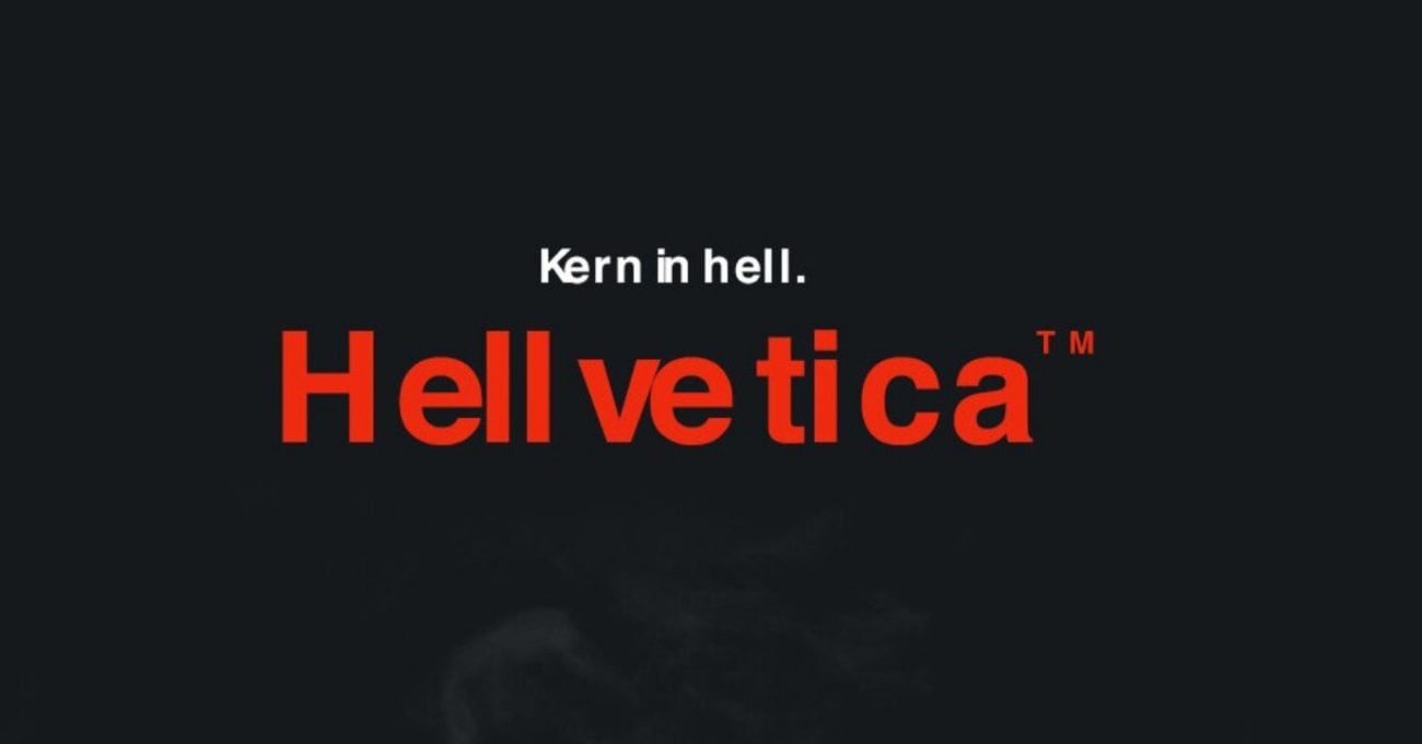 Helvetica’ya Cadılar Bayramı Ayarı: HELLvetica