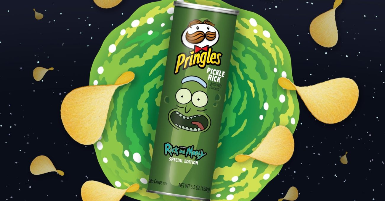 Pringles Pickle Rick Temalı Cips Satışa Çıkaracak