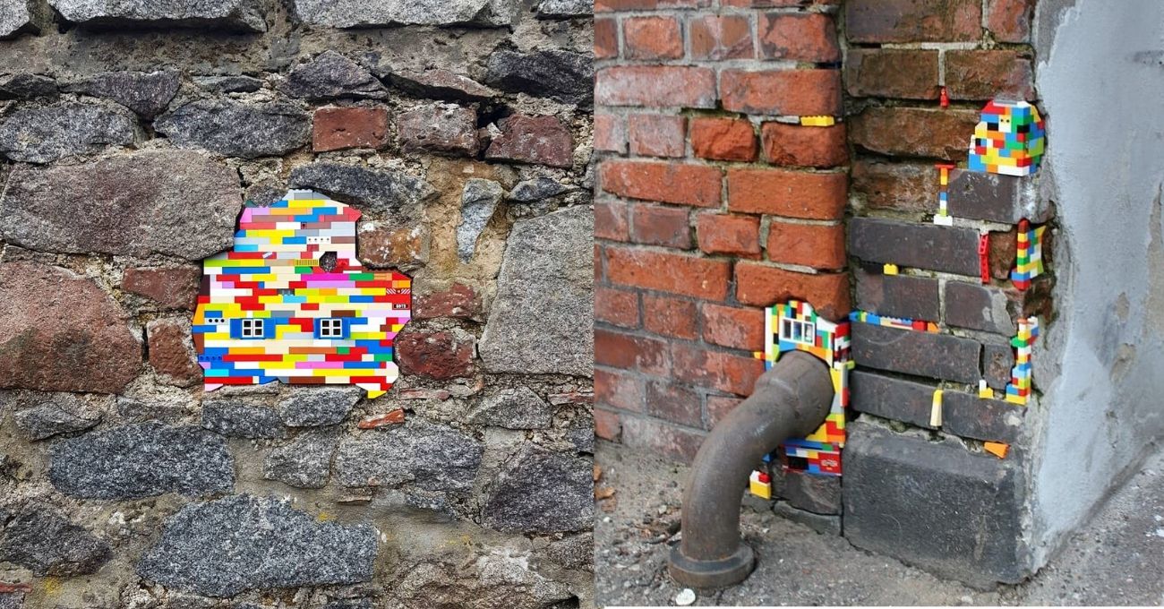 Sokaklardaki Boşlukları LEGO Yamalarla Doldurmak