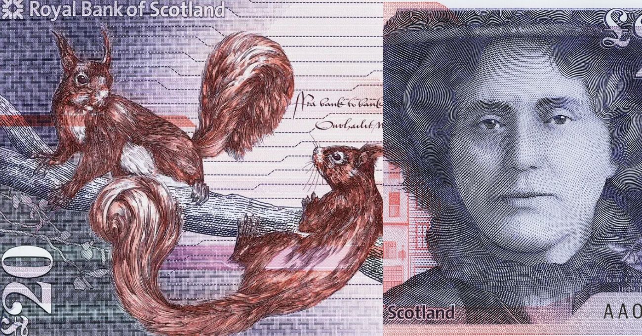 Ünlü Kadınların Portreleri ve Yaban Hayatı ile Yenilenen İskoçya Banknotları