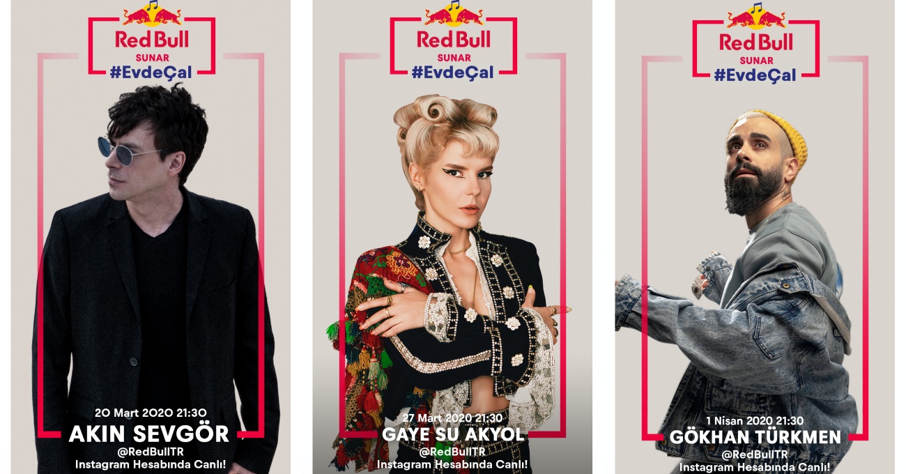 Red Bull Türkiye’den #EvdeÇal Konserleri