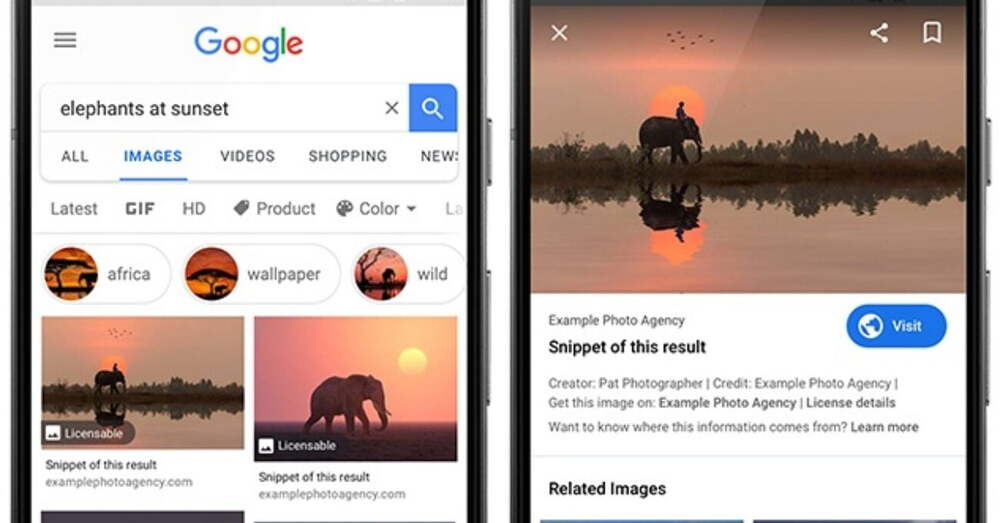 Google Görseller’e Lisanslanabilir Rozeti