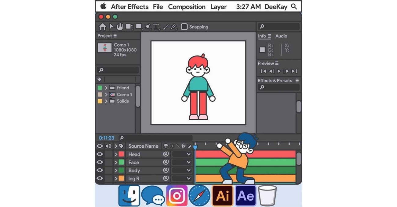 Animator Creating Animation