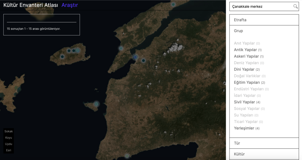 Kültür Envanteri Atlası,