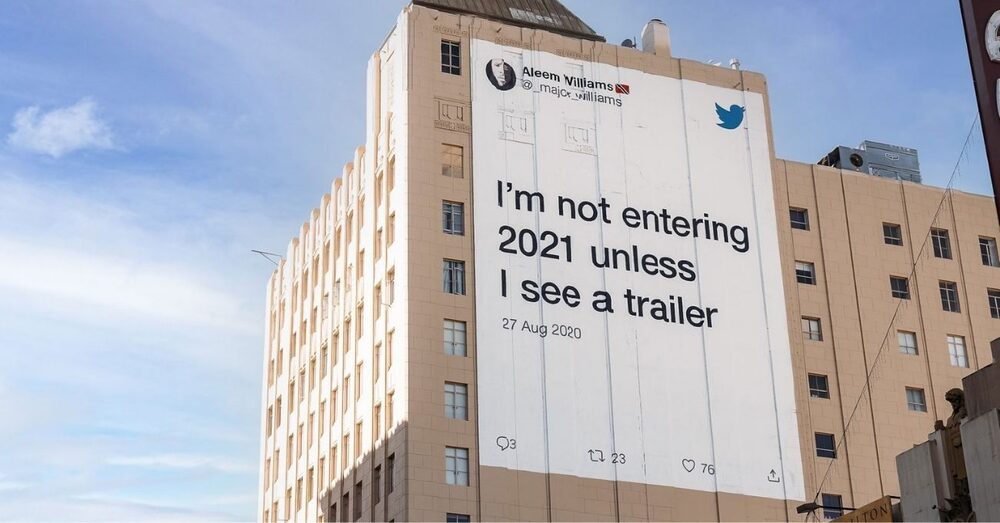 2020’yi Anlatan Tweet’ler Açık Hava Kampanyasına Dönüştü