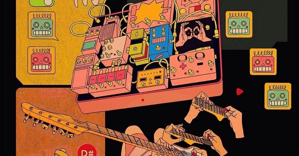 Müzikten, Japon Sakız Kağıtlarından ve Oyuncaklardan Esinlenen Toma Vagner İllüstrasyonları