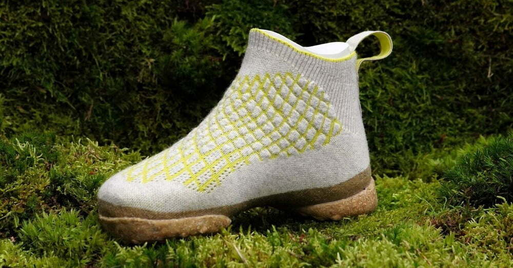 3B Örgü Köpek Tüylerinden Yapılmış Kompostlanabilir Ayakkabı