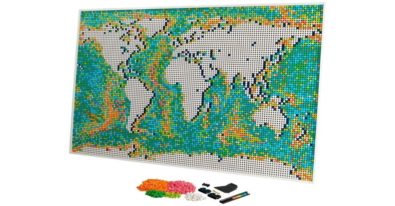 11.695 Parçasıyla Şimdiye Kadarki En Büyük LEGO Seti: LEGO Art World Map