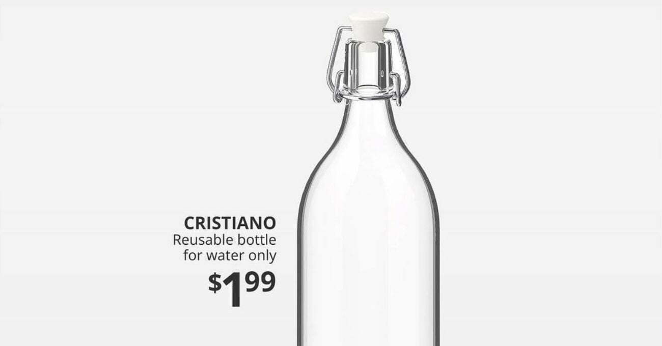 Ronaldo’nun Coca-Cola Hamlesinin Ardından IKEA’dan CRISTIANO Şişesi
