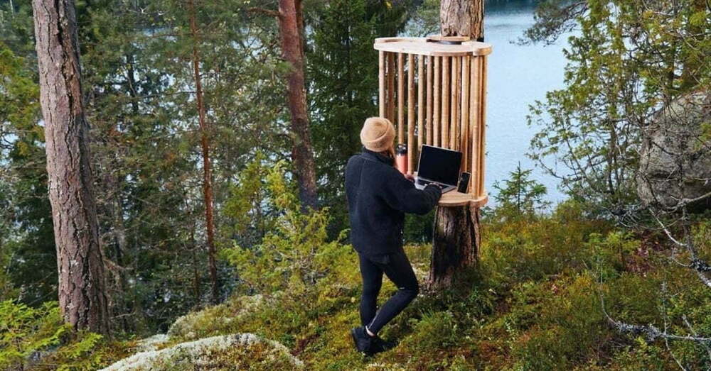 Finlandiya’da Ormanlara Kurulan Mikro Çalışma İstasyonları