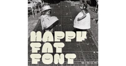 happy fat font