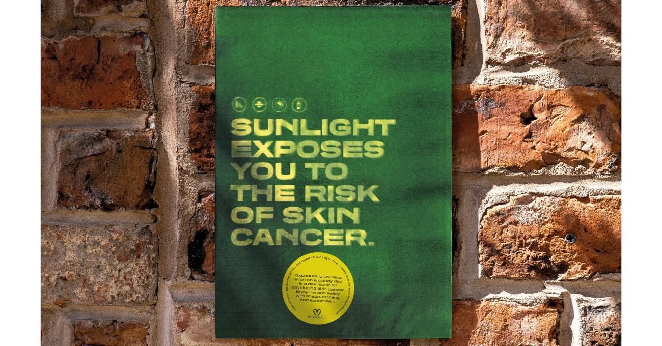 Güneşe Maruz Kaldığında Görünür Olan Cilt Kanseri Farkındalık Posterleri