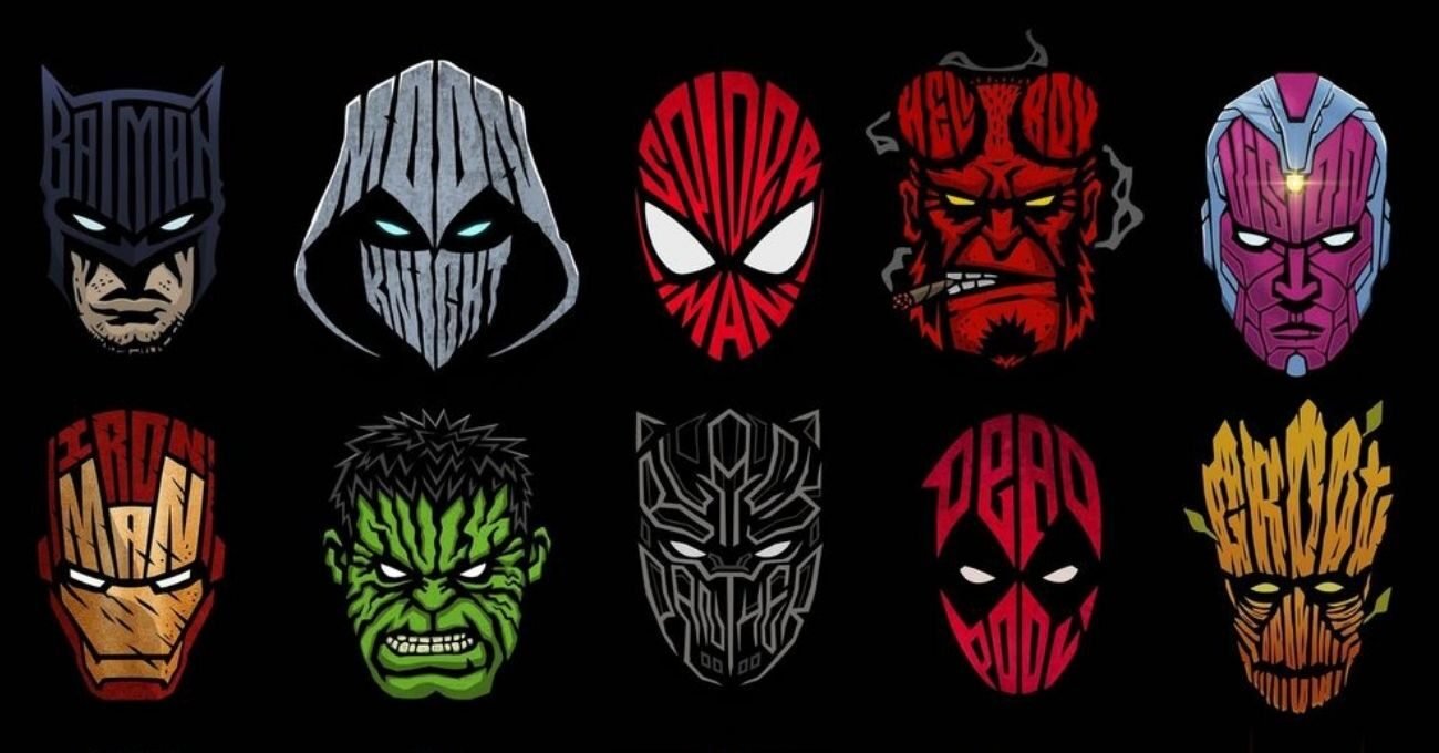 Süper Kahramanlara İsimleriyle Yaratılan Logolar