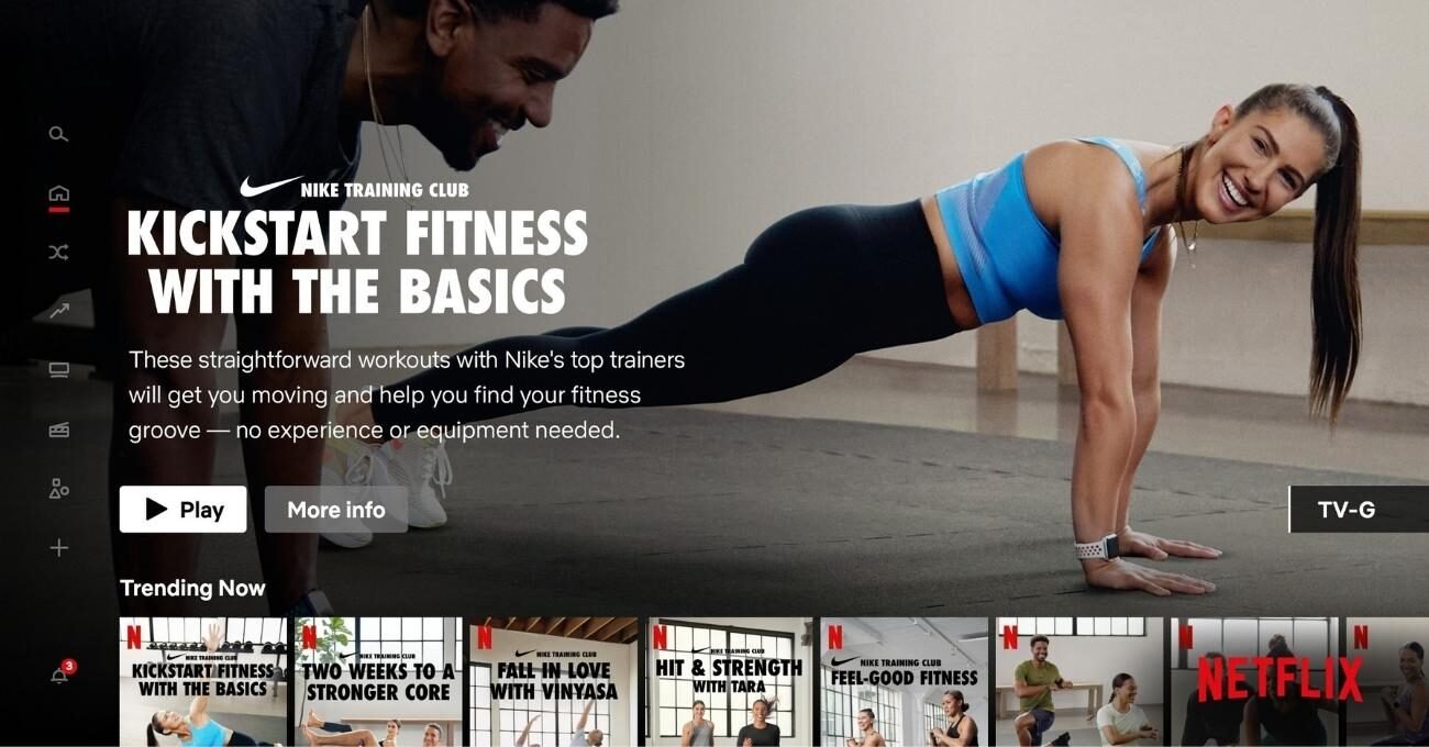 Netflix, Nike Training Club ile Form Tutacak