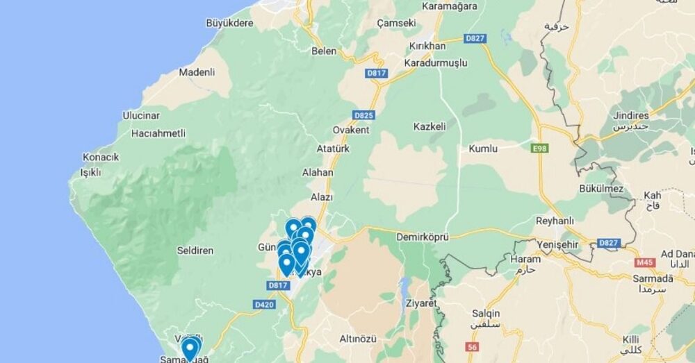 Hatay’da Göçük Altında Kalanları Gösteren Yüksek Teyitli Harita
