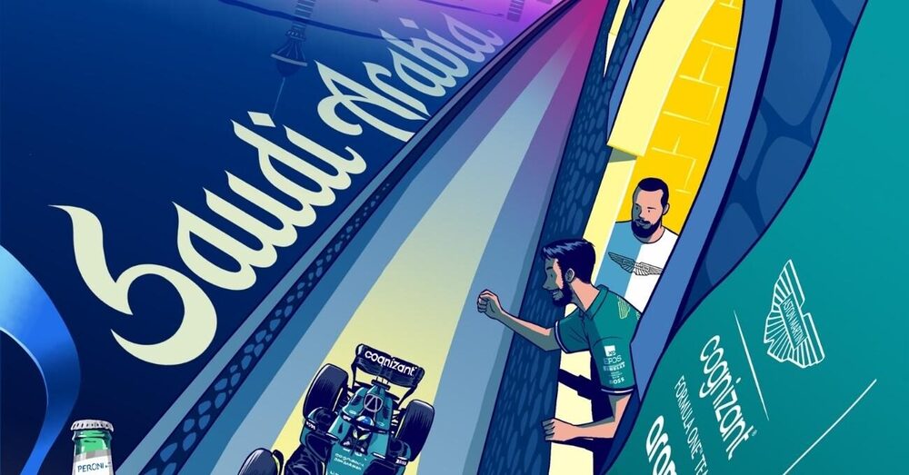 Berat Pekmezci İmzası Aston Martin F1 Yarış Posterlerinde